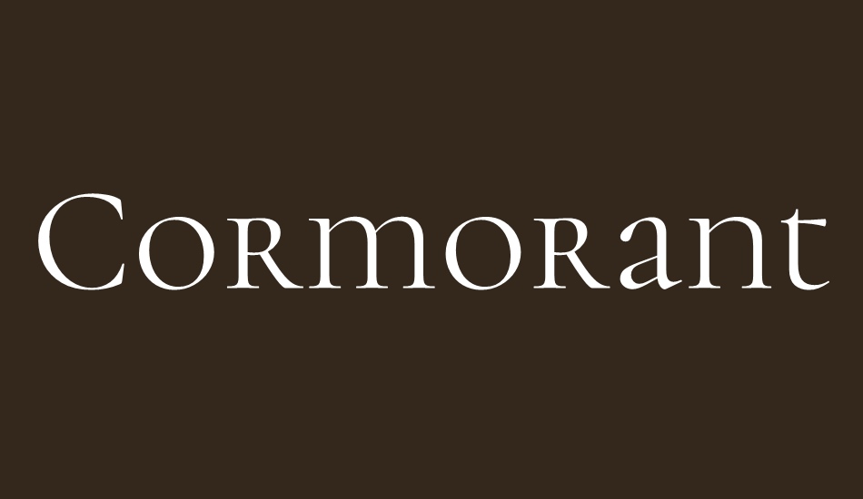 cormorant-unicase font big