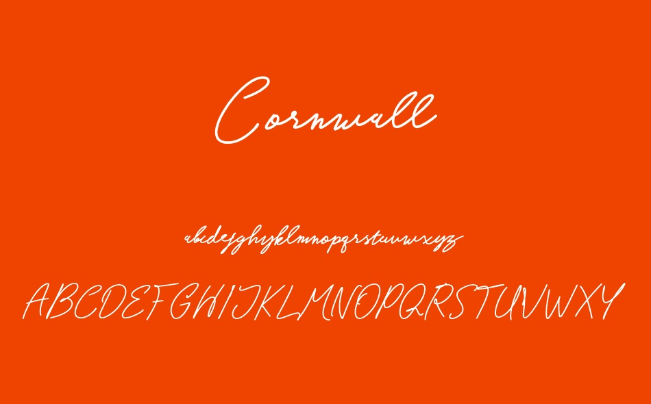Cornwall font
