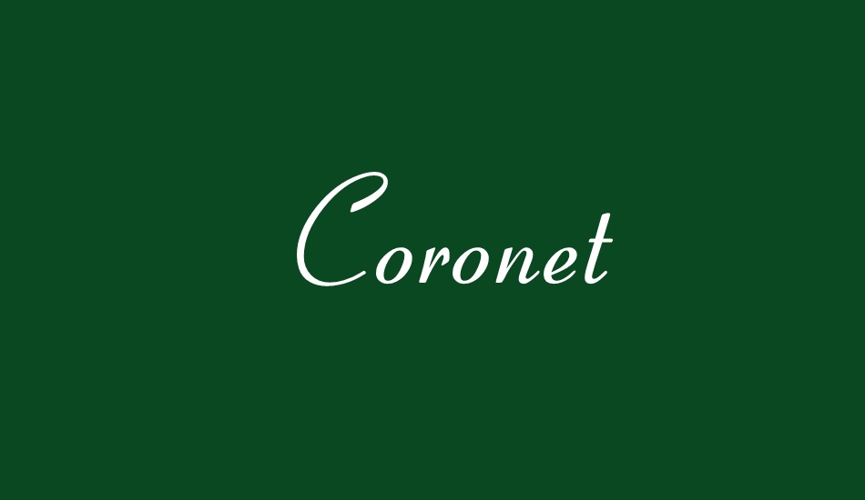 coronet font big