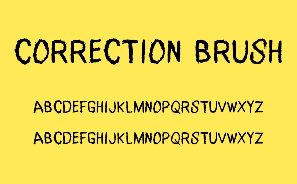 Correction Brush font