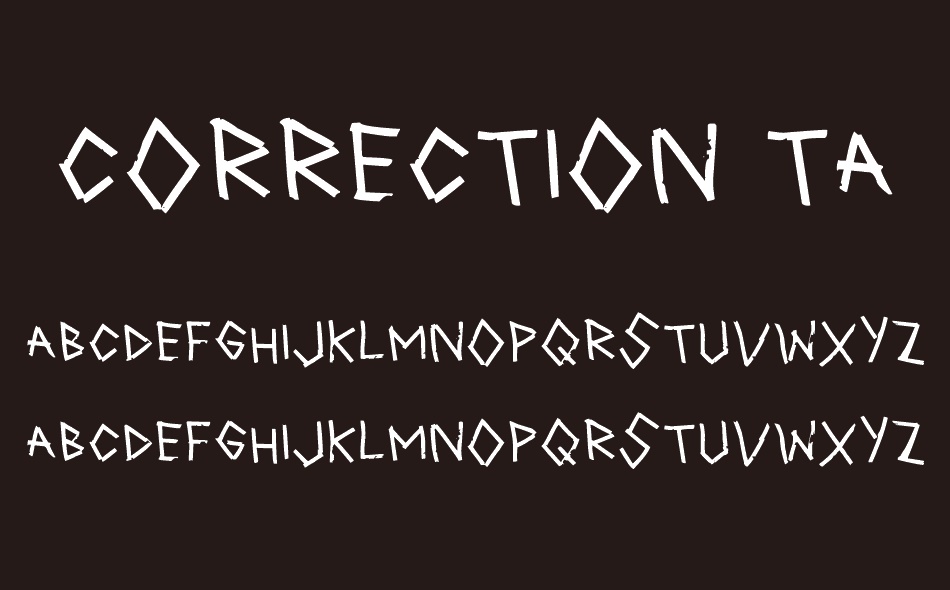 Correction Tape font