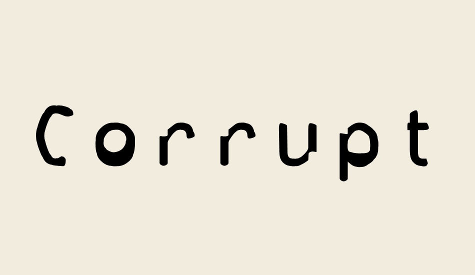 corrupter font big