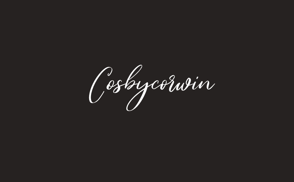 Cosbycorwin font big