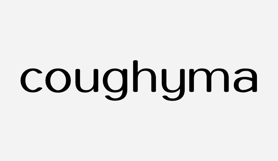 coughymachine font big