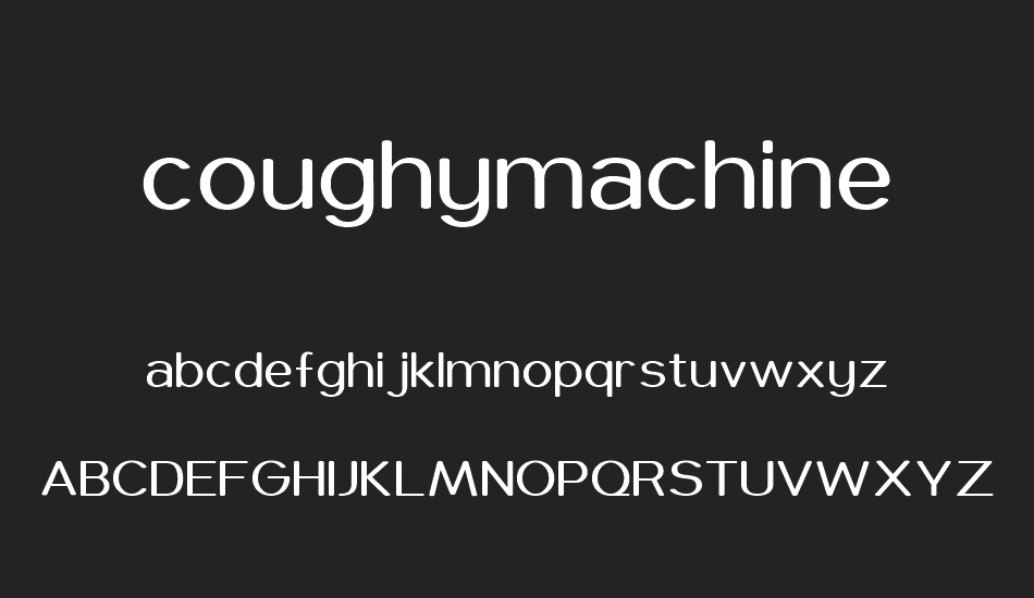 coughymachine font