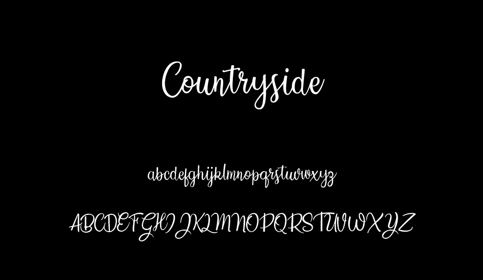countryside font