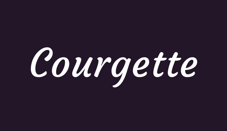 courgette font big