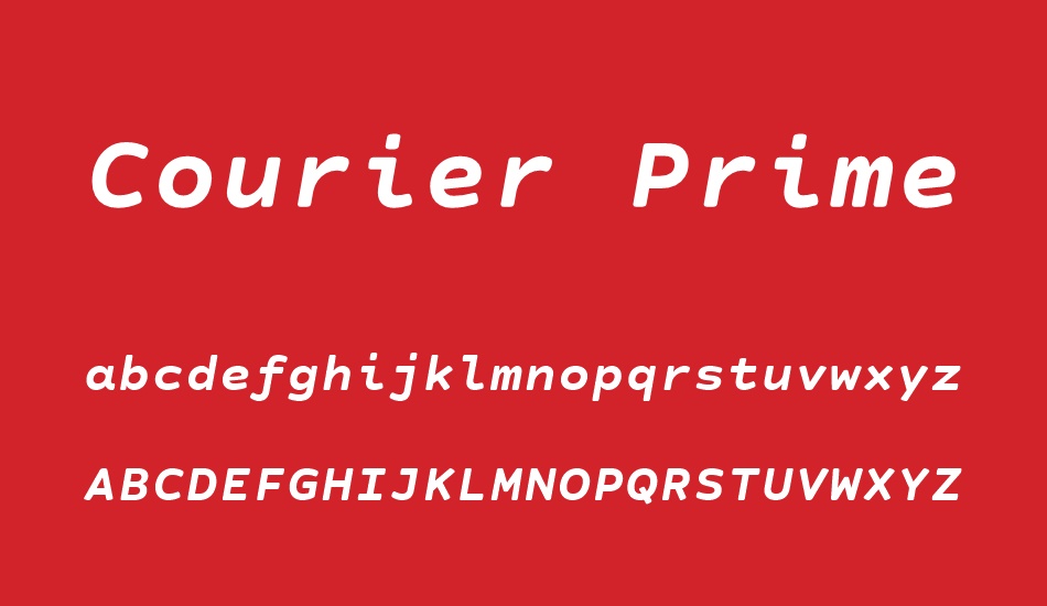 courier-prime-sans font