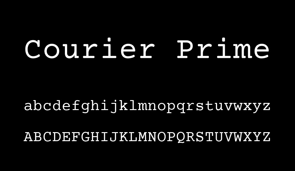 courier-prime font