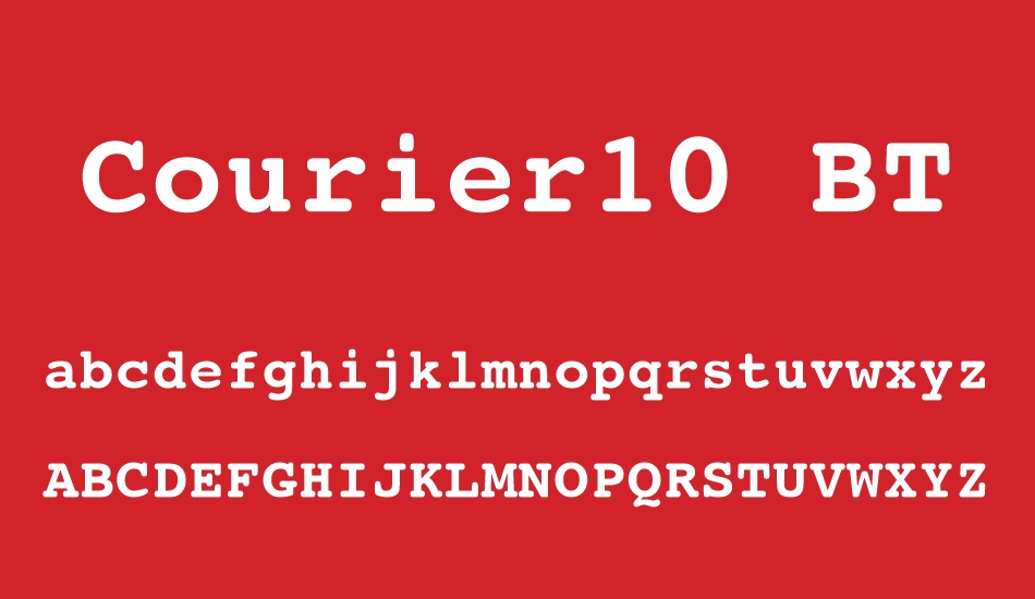 courier10-bt font