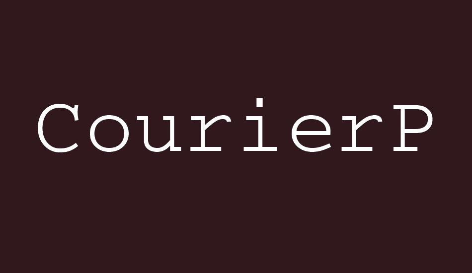 courierps font big