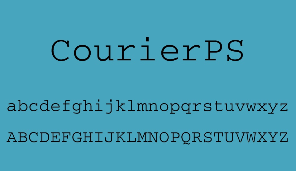 courierps font