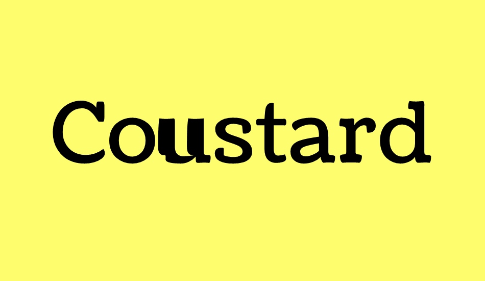 coustard font big