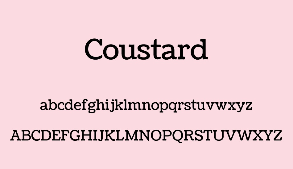 coustard font