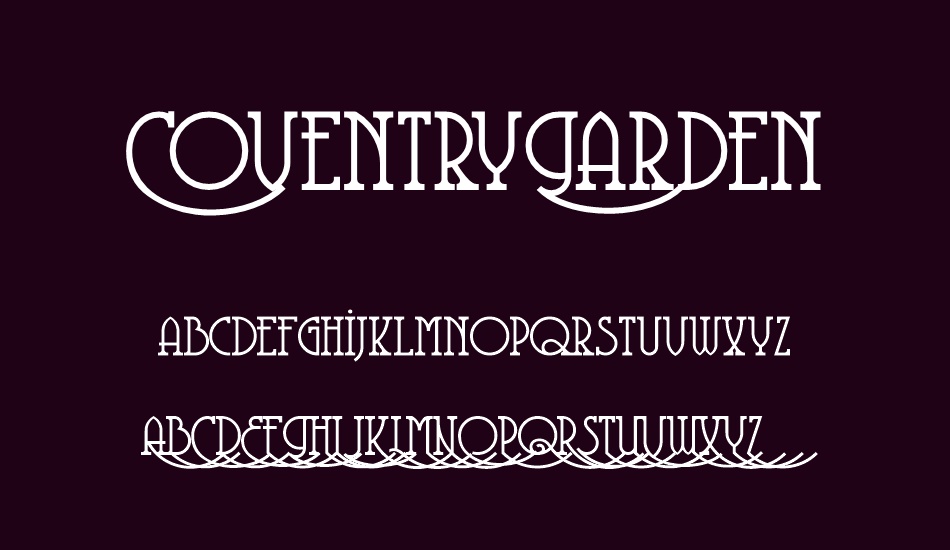 coventrygarden font