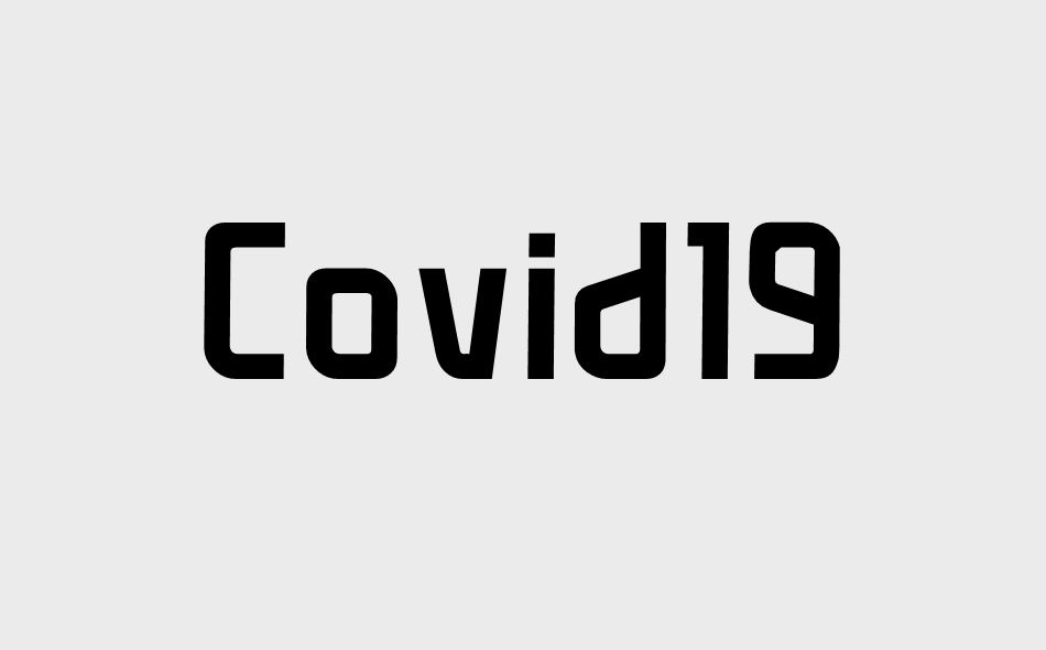 Covid 19 font big