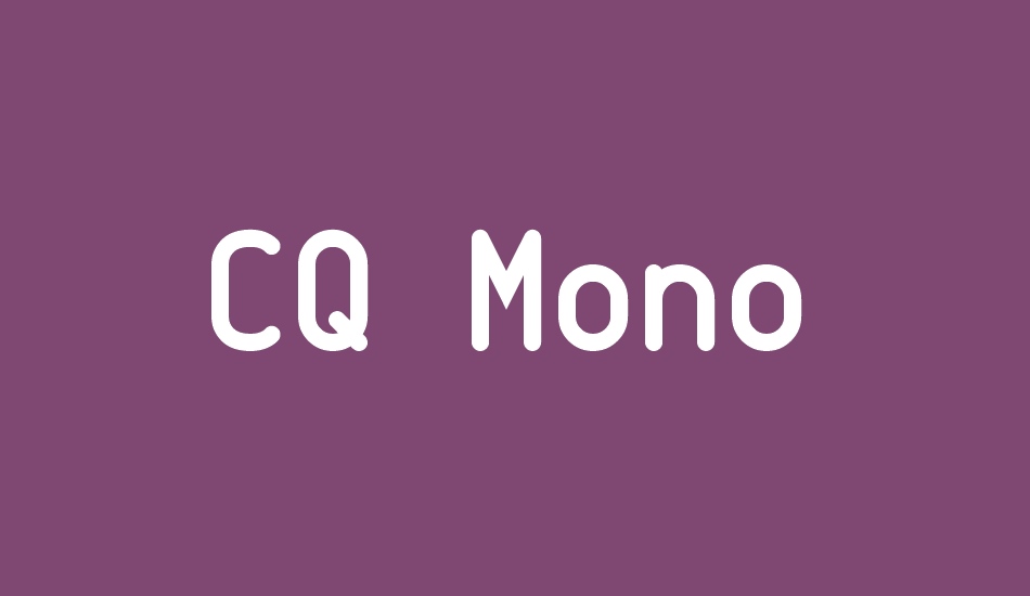 cq-mono font big