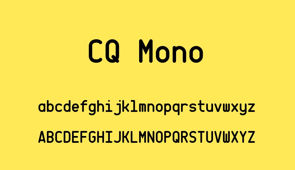 cq-mono font