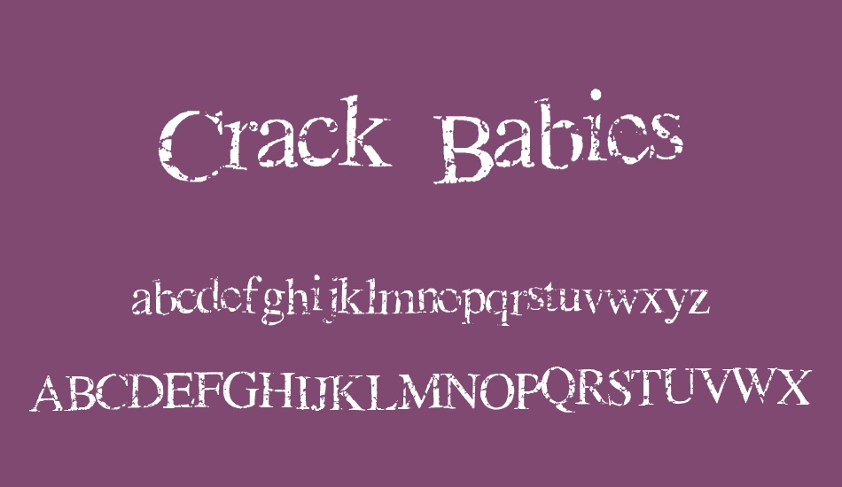crack-babies font