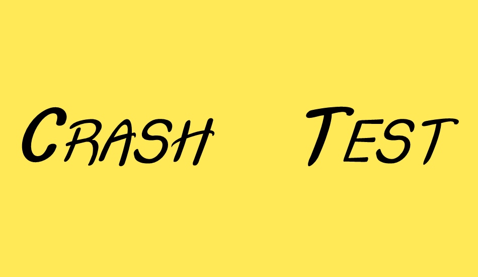 crash--test-ıtalic font big