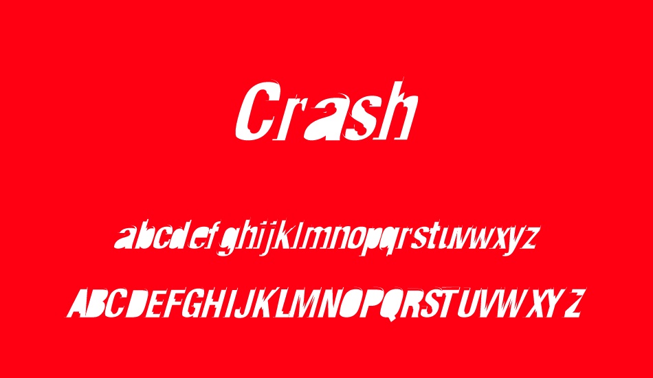 crash font