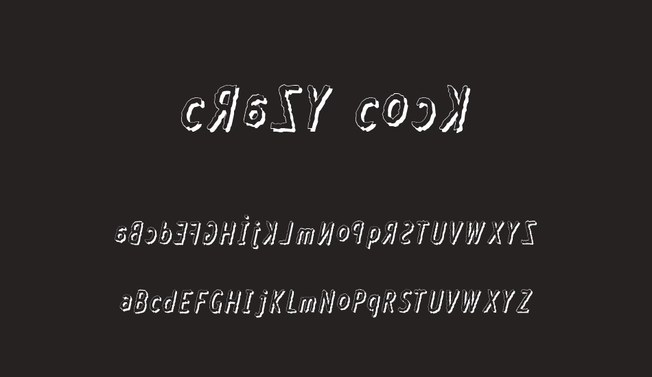 crazy-cock font