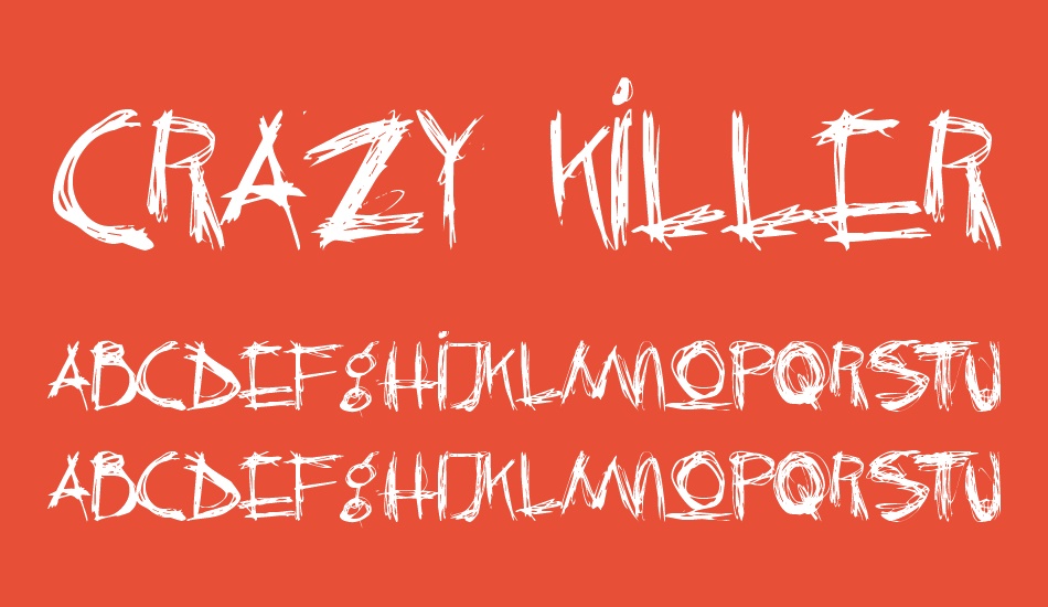 crazy-killer font