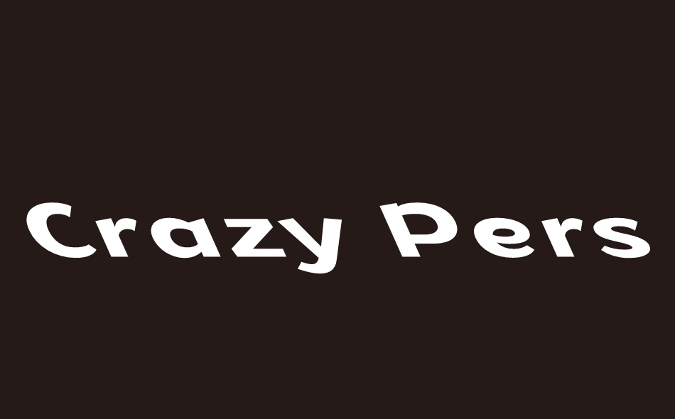 Crazy Perspective font big