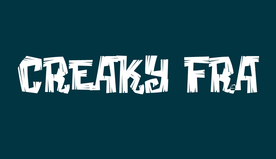 creaky-frank font big