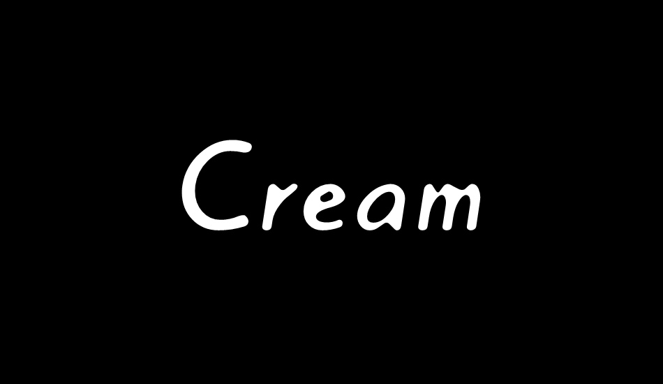 creamregular font big