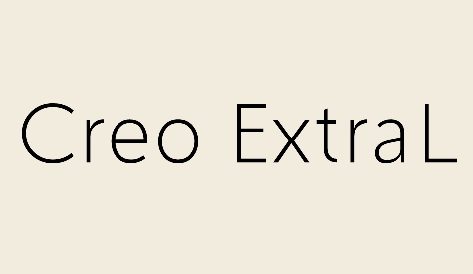 creo-extralight font big