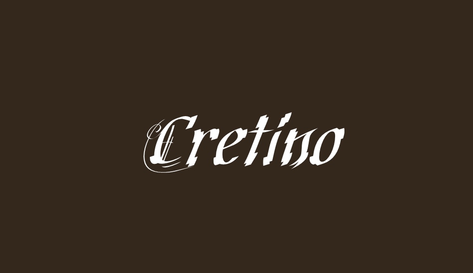 cretino font big