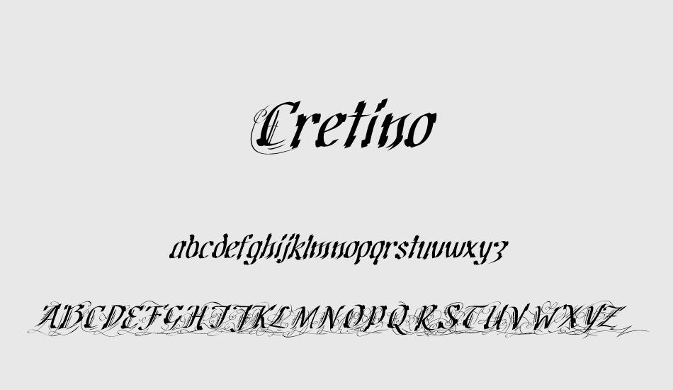 cretino font