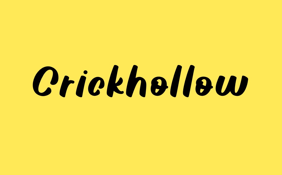 Crickhollow font big