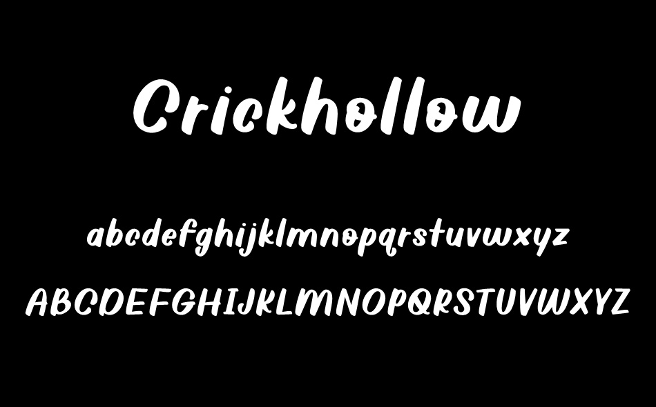 Crickhollow font