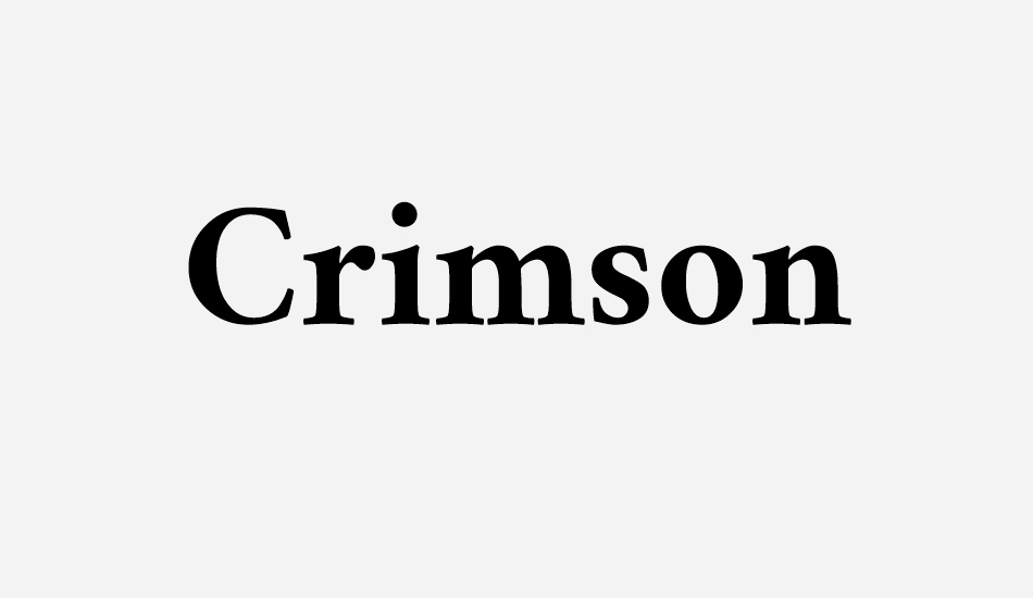 crimson font big