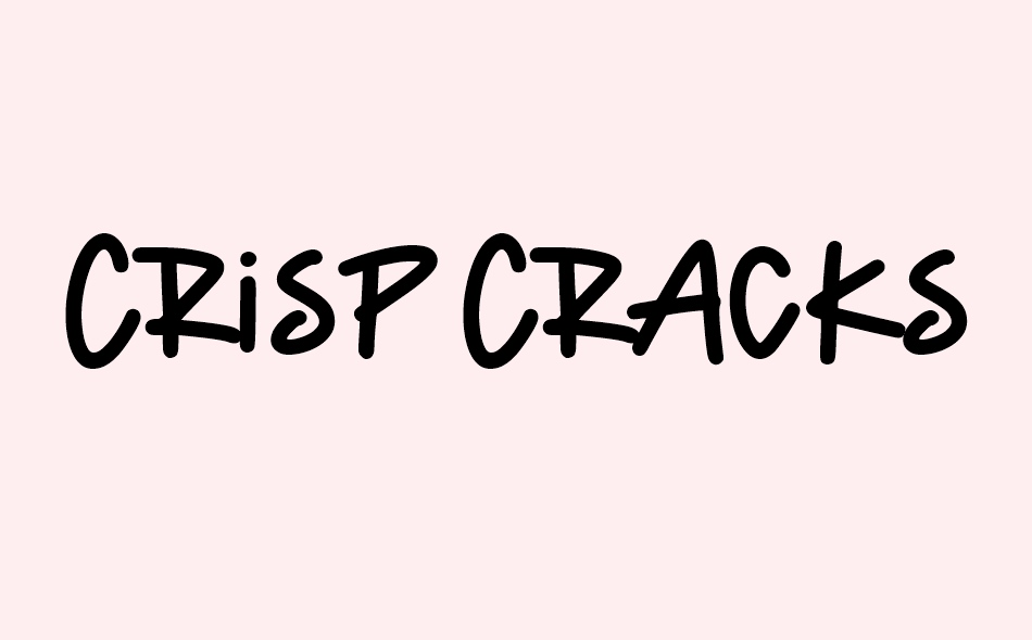 Crisp Cracks font big