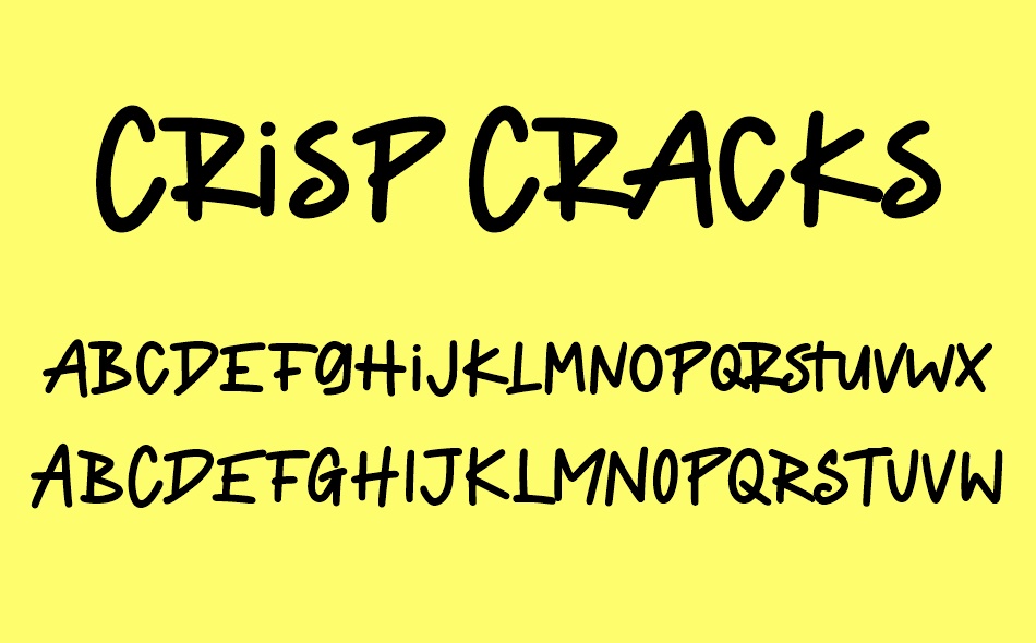 Crisp Cracks font