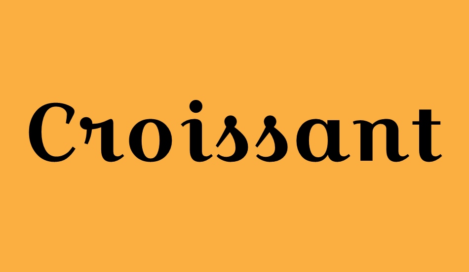 croissant-one font big