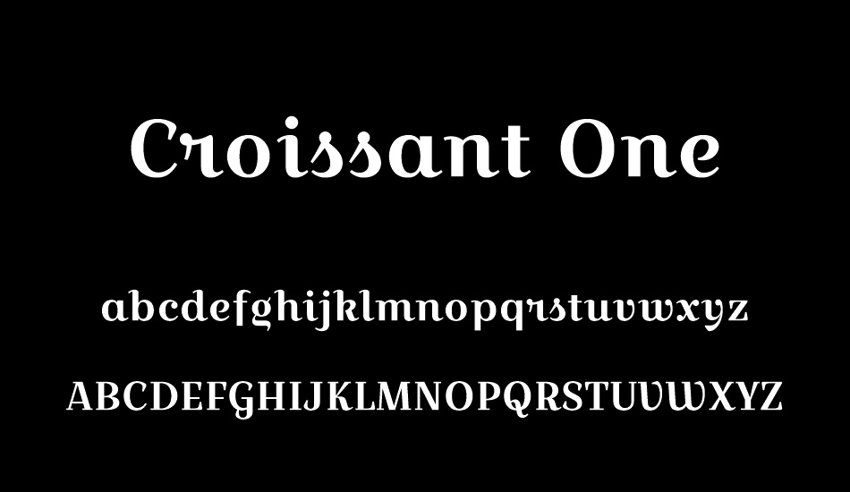 croissant-one font
