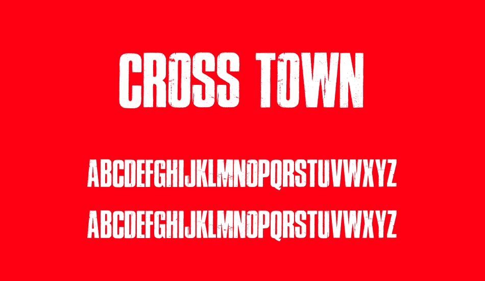 cross-town-personal-use font