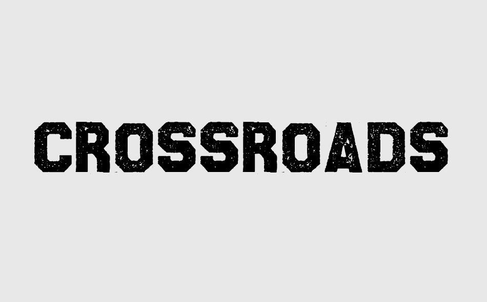 Crossroads font big