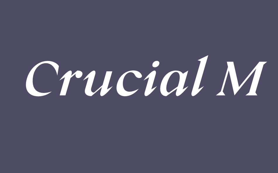 Crucial font big