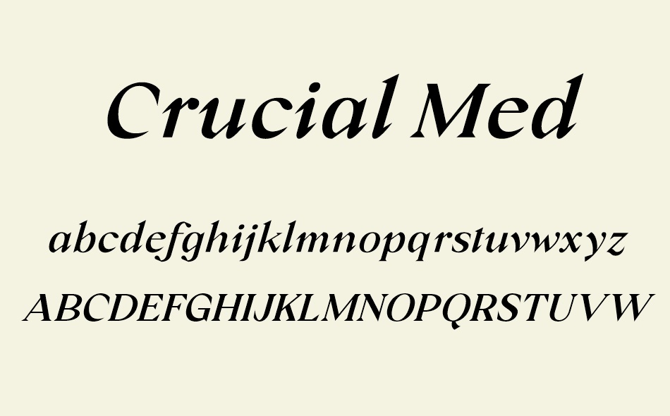 Crucial font