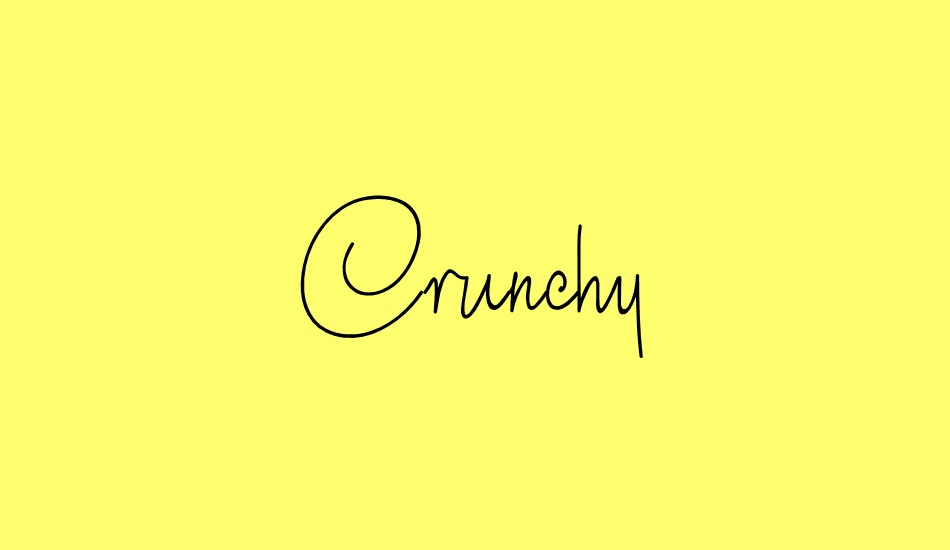 crunchy-personal-use-only font big