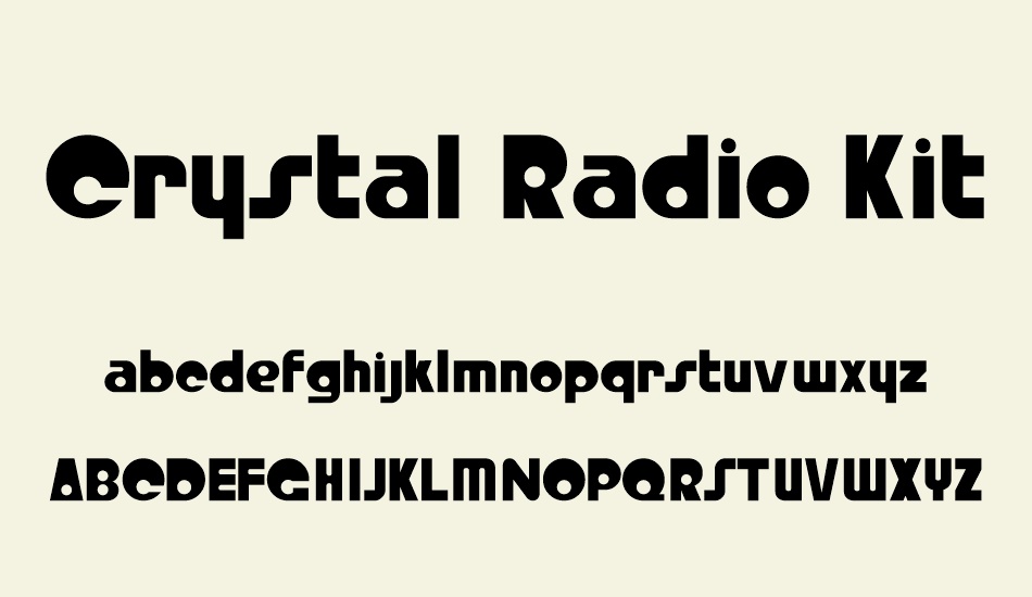 crystal-radio-kit font