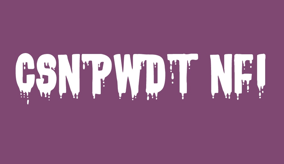 csnpwdt-nfı font big