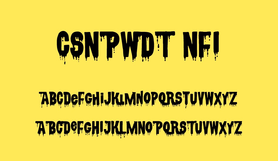 csnpwdt-nfı font