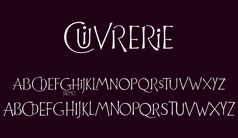 cuivrerie font