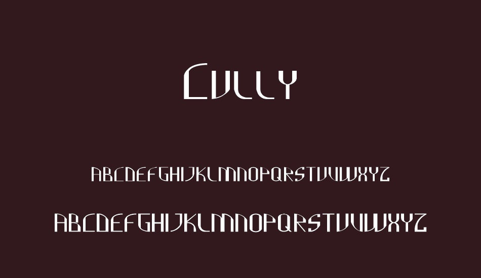 cully font